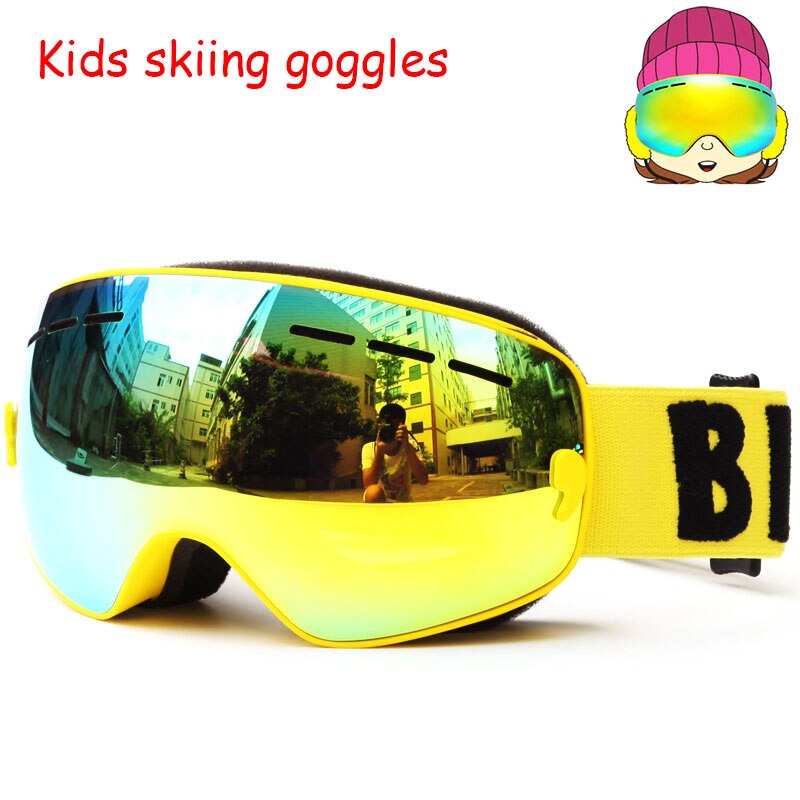 Skibrillen voor kinderen,  uv400 anti-condens snowboardbrillen, skibrillen met dubbele lens, skimaskers, winterskibrillen voor kinderen, brillen
