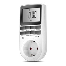 Digital elektronisk strömtimer i strömbrytare digital lcd energibesparande programmerbar smart tidbrytare