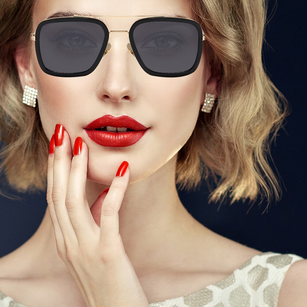 Gafas de sol UV400, lentes de sol cuadradas polarizadas clásicas para conducción deportiva, luz antipolarizada, rayos ultravioleta, para , Universal