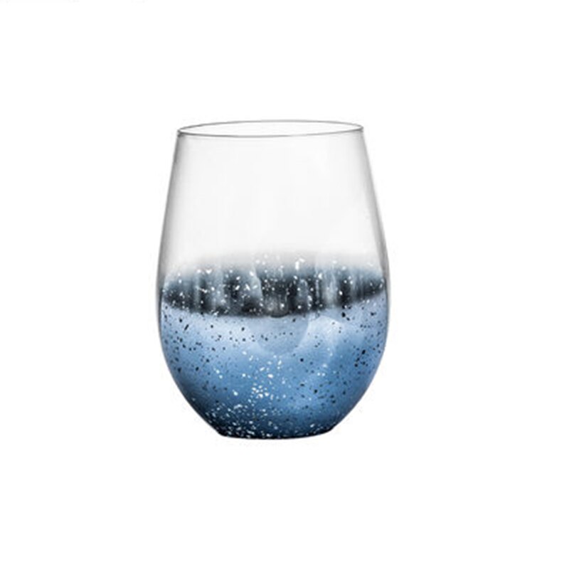 Vaso redondo de estilo nórdico para café, leche, vino, para el hogar, Té estable, sin plomo, pequeño cielo estrellado fresco de 530ml