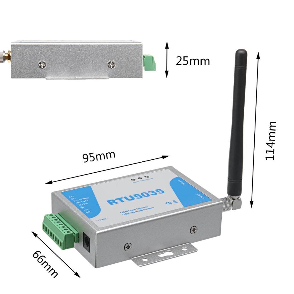 RTU5024 RTU5035 GSM Tor Öffner Relais Schalter Anruf Fernbedienung Telefon Schütteln Steuer Türöffner für Parkplatz Systeme