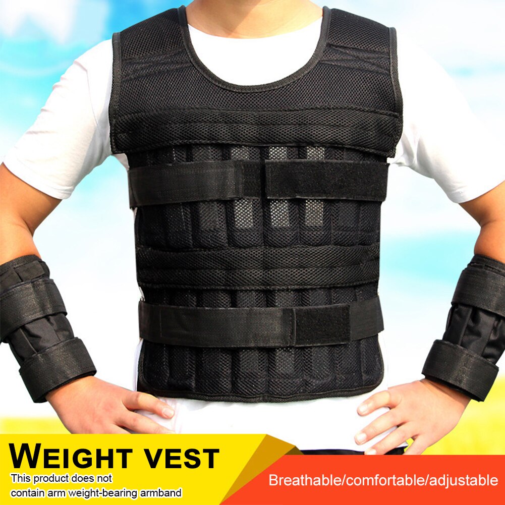 Chaleco deportivo con agujeros para entrenamiento de boxeo, chaleco transpirable y ajustable a prueba de golpes con carga de 15-35kg