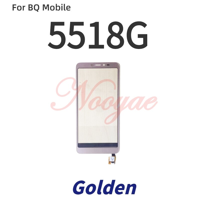 Digitalizador de pantalla negro probado para BQ Mobile BQ-5518G Jeans Touch digitalizador de pantalla Sensor panel de cristal + seguimiento: golden touch screen