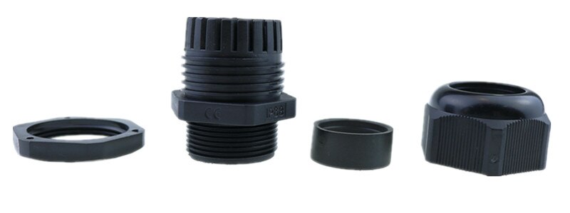 10PCS PG36 Cable waterproof joint Black Or White Plastic Connector Waterproof Cable Glands Ip68 China