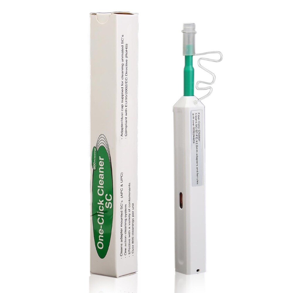 Bolígrafo limpiador de fibra óptica LC/SC/FC/ST, 1,25mm, 2,5mm, identificador de fibra óptica con un clic, herramienta de limpieza de conectores Sc: 1 PCS SC2.5mm