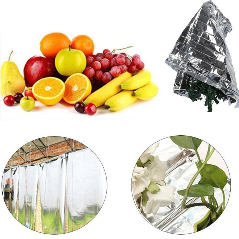Reflective Film for Plants Garden Greenhouse Covering Foil Sheets Trees Grapes Increasing Temperature Light 210x120cm