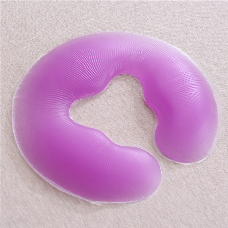 Oreiller en Silicone en forme de U pour Spa, coussin de Gel, repose-visage, pour Massage du corps, traversin doux pour Salon de beauté, DFA