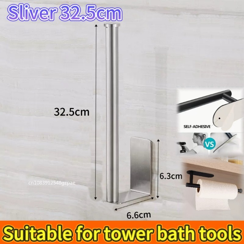 Keuken Papieren Handdoekhouder Zelfklevende Tissue Hanger Toiletrol Dispenser Opbergkast Servetrek Badkamer Accessoires: Rood
