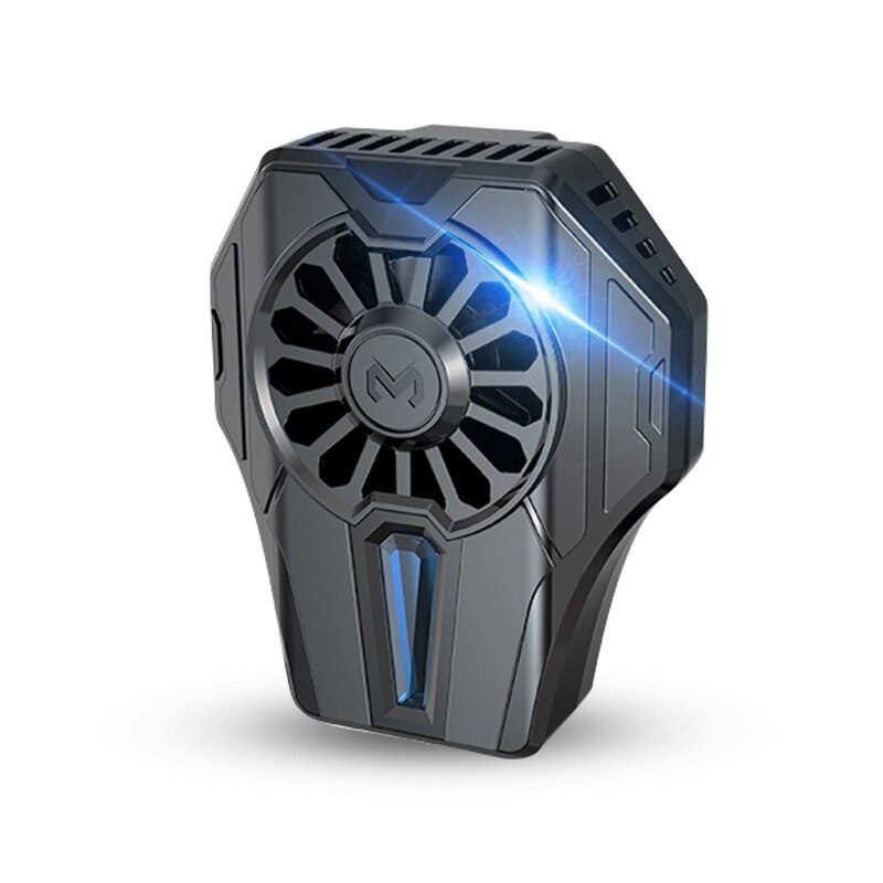 Original funcooling ventilador do radiador portátil ajustável telefone jogo com luz de fundo rgb para iphone xs max/xr/8/7/6 huawei samsung: Default Title