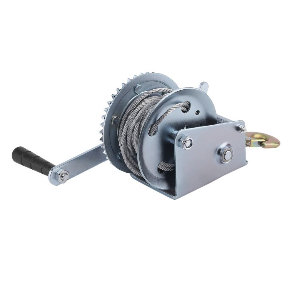 Manual Winch1000lbs Truck Auto Lifting Sling 10M Boat Car Lift Winch Heavy Duty Hand Power Puller Hand Tools