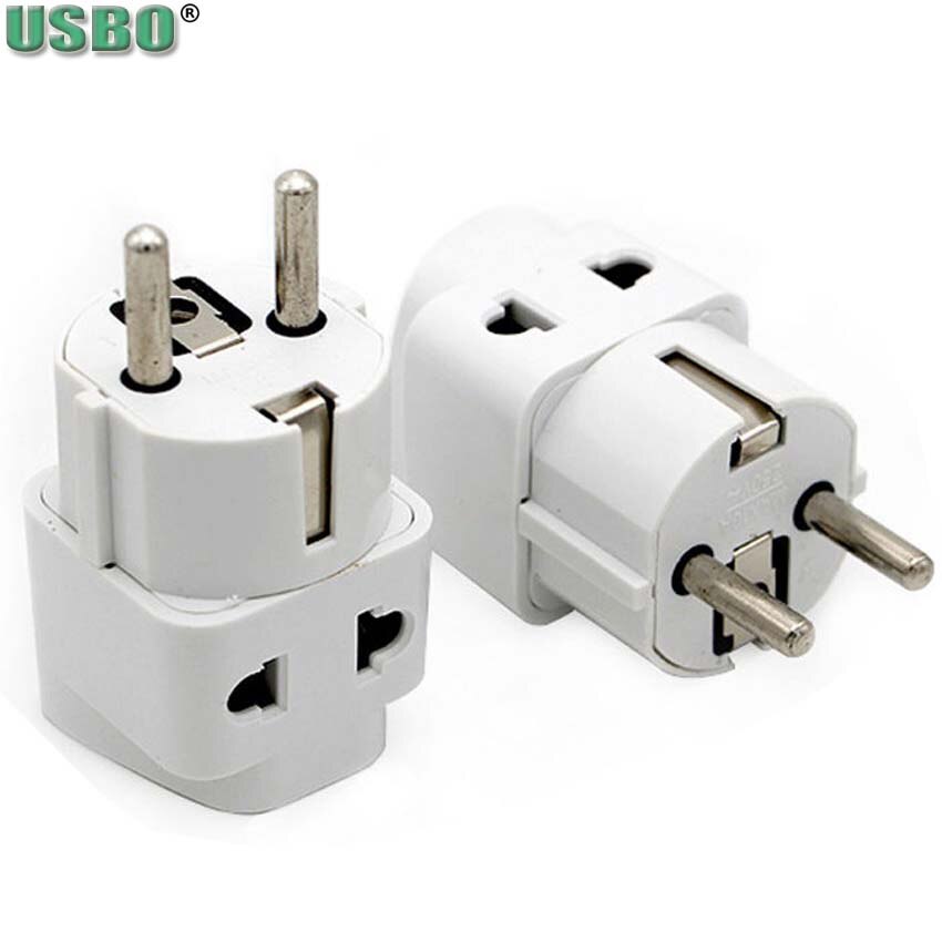 Weiß Schwarz kupfer 2in1 AU UK uns zu EU Universal- Deutschland Frankreich Indonesien Südkorea Russland Schuko Reise Stecker Adapter typ E/F