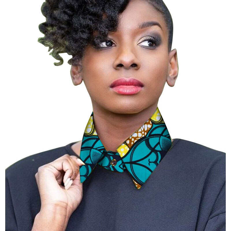 Brw estilo africano tela estampada Ankara collares hecho a mano Tribal trenzado collar de cuerda joyas Declaración Africana collar babero: 4