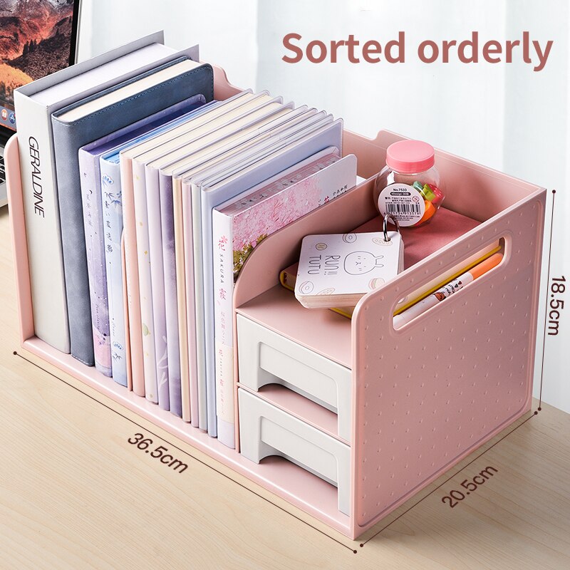 drawer book storage box student file organizer dormitory desktop debris rack book holder bookends office accessories