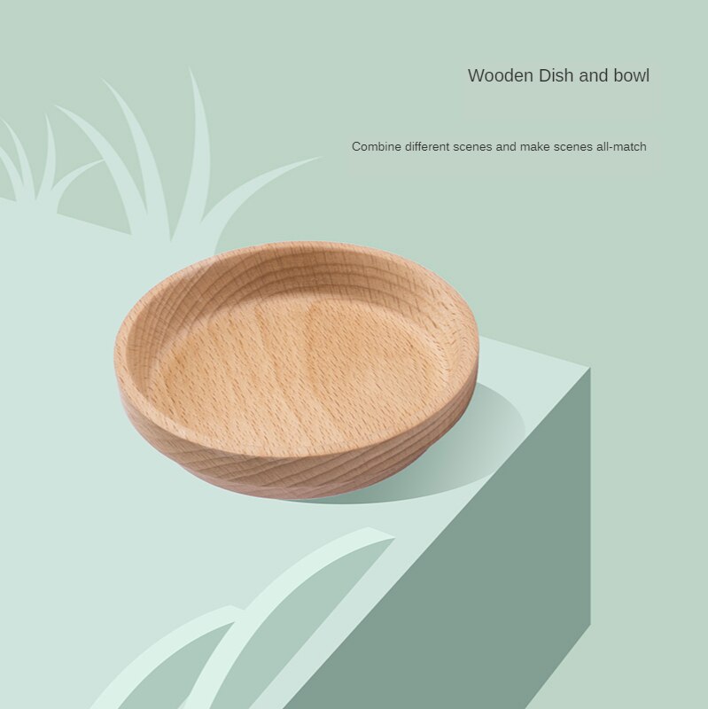 Bol en hêtre naturel pour Hamster, bol d&#39;alimentation pour petits animaux, plat de nourriture pour Hamster, Rat nain, Chipmunk, accessoires