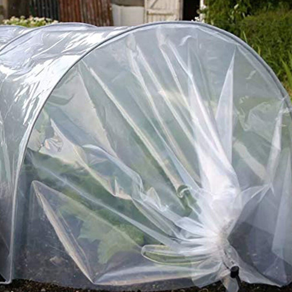 Garten Poly Tunnel Gewächshaus Abdeckung Pflanzen Metall Rahmen Schutz Dach Tafeln Folie Treibhaus Gewächshaus Kunststoff Film Ohne Regal