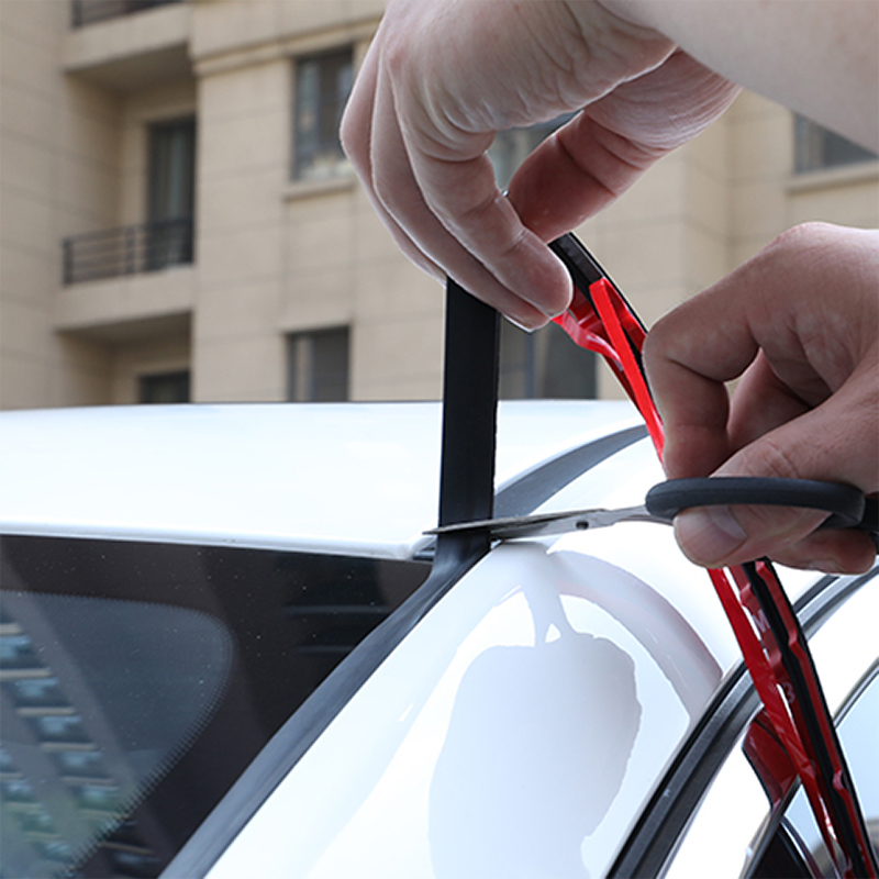 T Type Lijm Auto Voor Achter Voorruit Sticker Venster Kit Rubber Sticker Zonnedak Venster Afgesloten Strips Seal Trim Geluid Tap