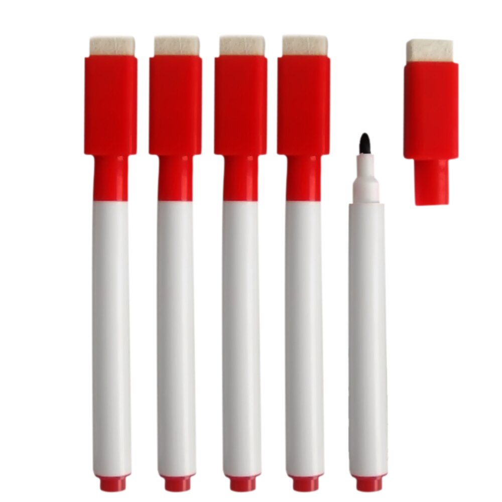 10 stks/set Herschrijfbare Witte Boord Dry Erase Markers Pennen Whiteboard Marker Met Gum Cap Voor School Kantoorbenodigdheden