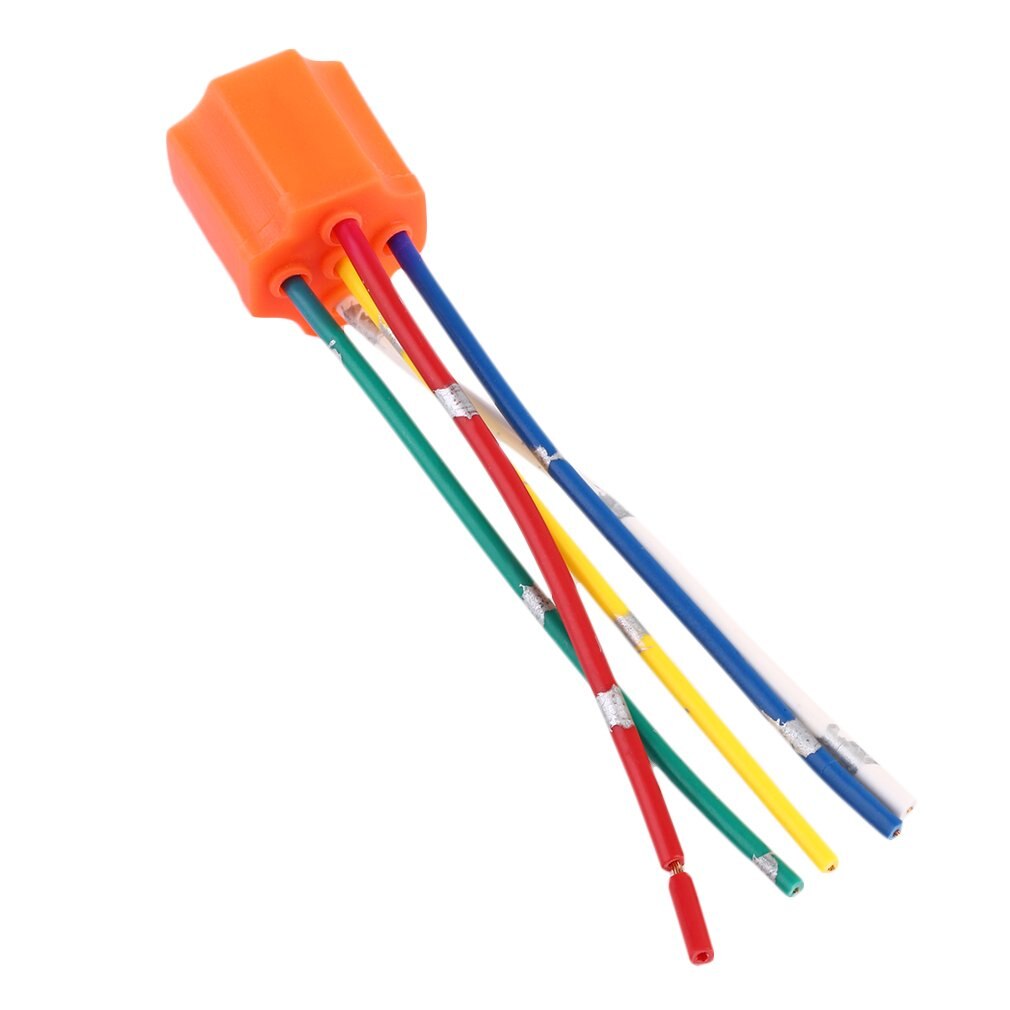 Relais Socket Auto Relais Oranje Plastic Vervanging Relais Socket Harness 5 Pin 5 Draad Voor Auto Automotive Relais