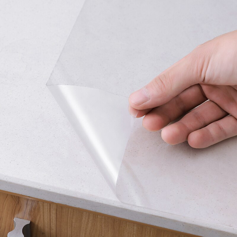 60CM * 90CM Öl nachweisen Wasserdichte Zauberstab Aufkleber Tapete Küche Schrank Backsplash Zauberstab transparent Selbst-Klebstoff Film