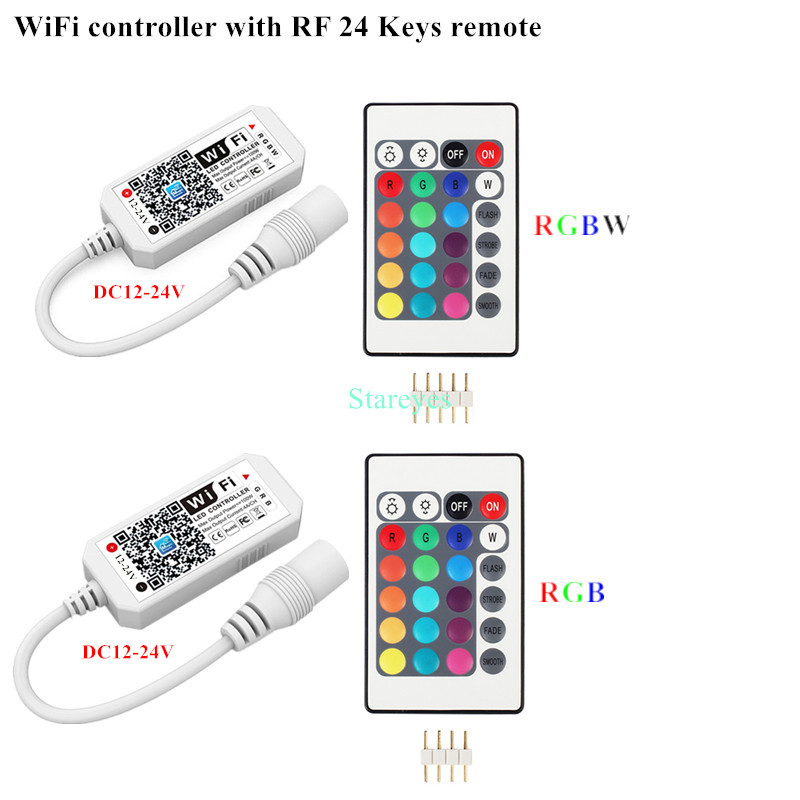 Magic Home WiFi Wireless Remote Controller Dimmer DC12V 24V Single color RGB RGBW Remote Alex Tuya Control For LED Strip