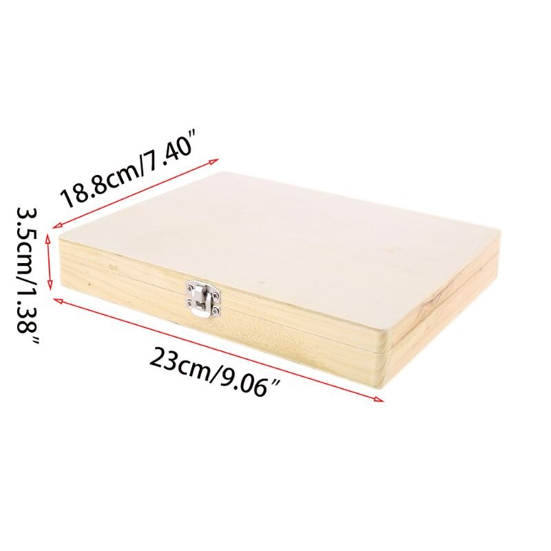 100-Places Digital Microscope Slides Storage Box Biological Wooden Piece Case