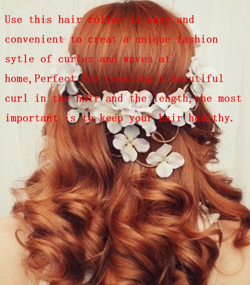 18 stuks 65 cm lange magische haarrollers spiraal diy haarrollers zachte haarrollers voor het krullen van haar plastic roller