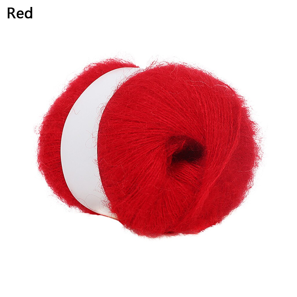 Wool Thread DIY Woven Yarn Hand Knitting Crocheted Blanket Crochet Yarn пряжа нитки для вязания knitting рукоделие кашемир 20: Red