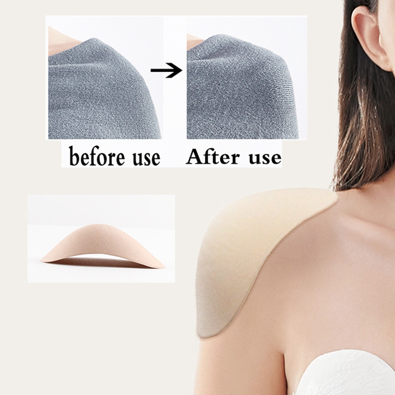 Direito angular Anti-Slip Shoulder Pads, Invisible Shoulder Pads, roupas e jaquetas, suprimentos de costura