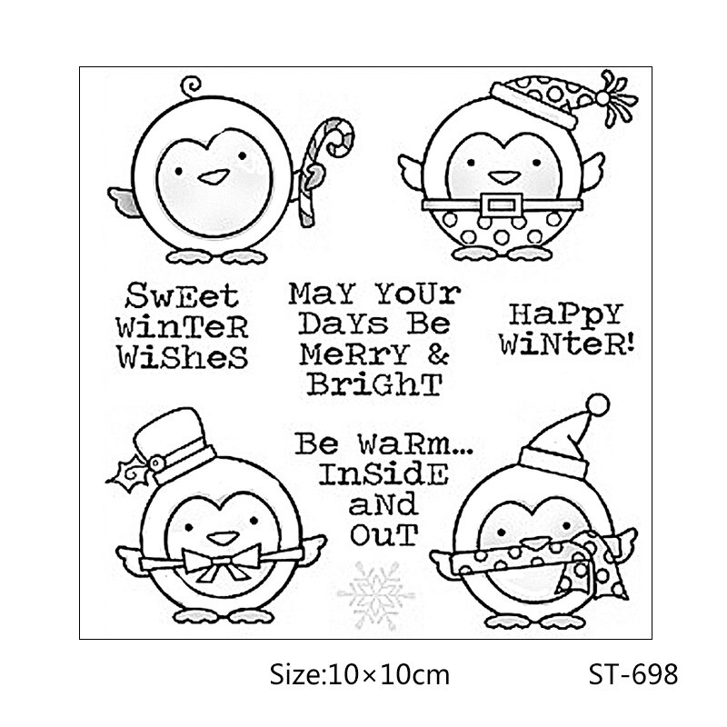 AZSG Heerlijk eten/Mooie dieren Clear Siliconen Stempel/zegel voor DIY Scrapbooking/fotoalbum Decoratieve Duidelijke Stempel lakens: stamp   ST-698