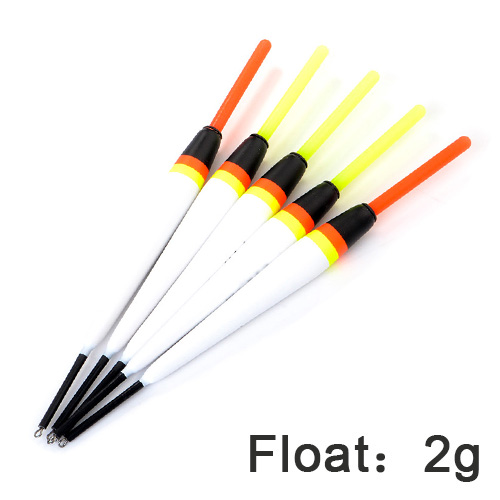Boya flotante para pesca de carpa, 5 unidades, 2g, 3g, 4g, 5g, Fir Bobber, 15,5-17cm, palo ligero