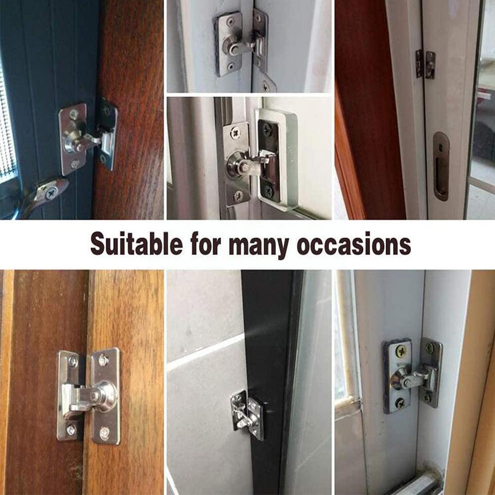 90degree Right Angle Door Buckle Latch Steel Right Angle Latch Door Door Bathroom Door Lock Sliding Window Angle Right X2S3