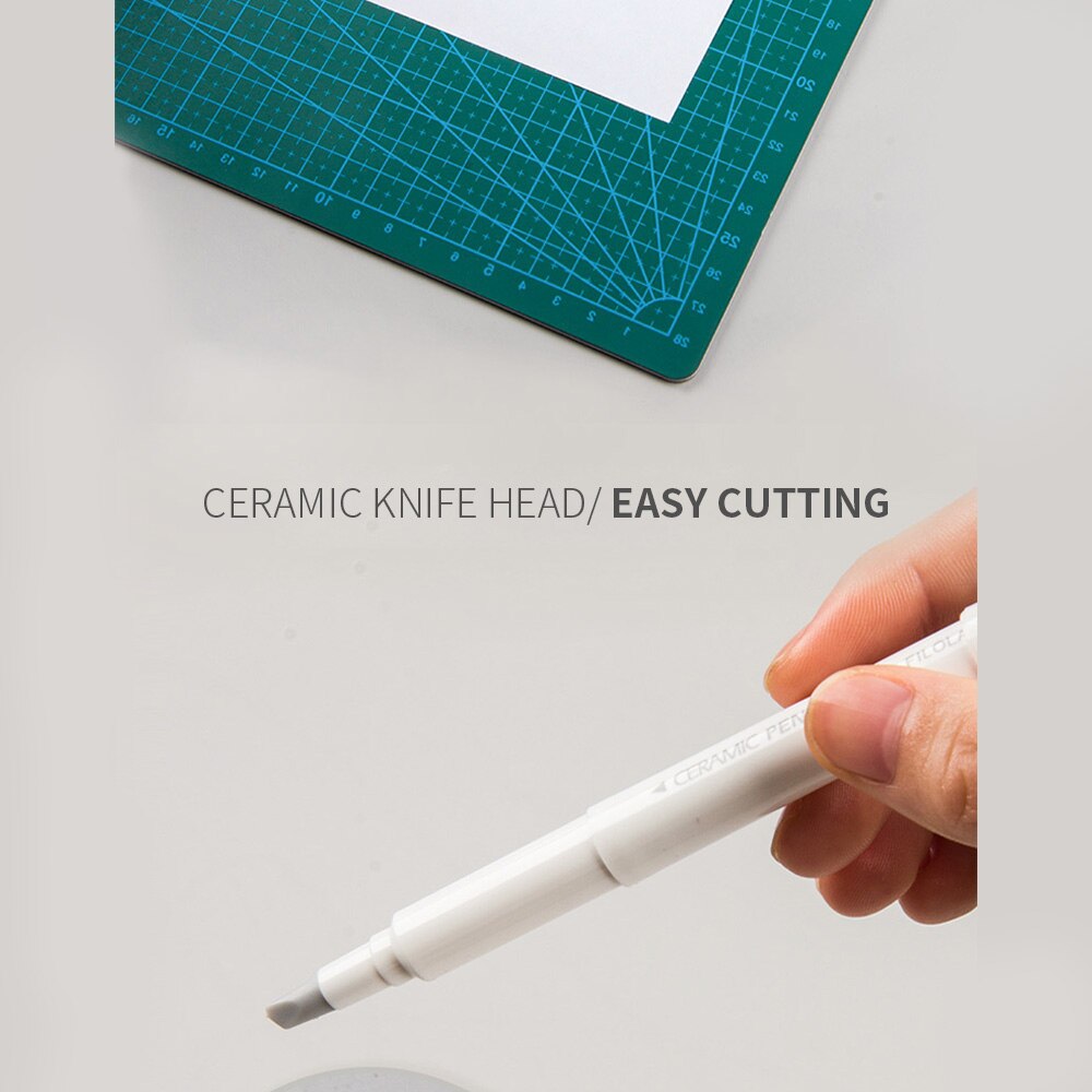 Kreative Papier Stift Messer Tragen-breiter Zeitung Hand Buch Papier Cutter Band Keramik Klinge Schneiden Messer 13cm