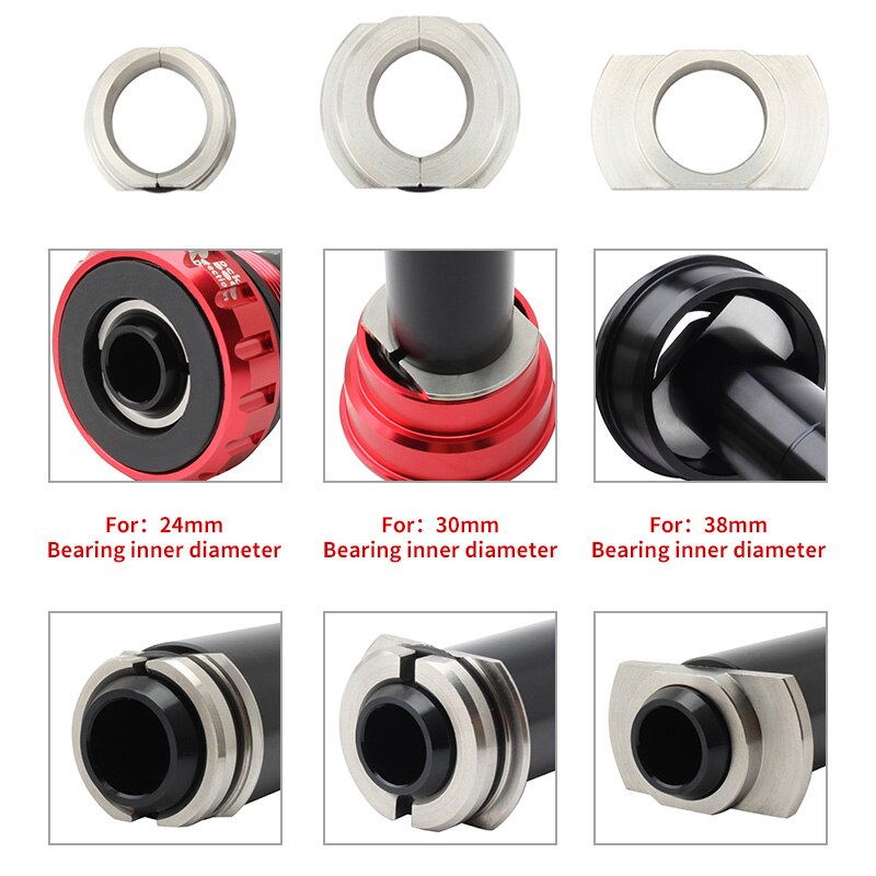 Muqzi cykel bundbeslag leje adskille værktøj 24mm 30mm 38mm rustfrit stål fjernelse leje udtrækker reparationsdele