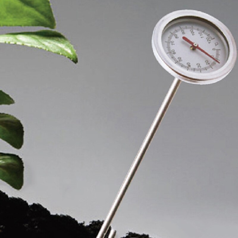 Termómetro del suelo de Compost de 20 pulgadas/50cm de longitud, Detector de sonda de medición de acero inoxidable de grado alimenticio Premium