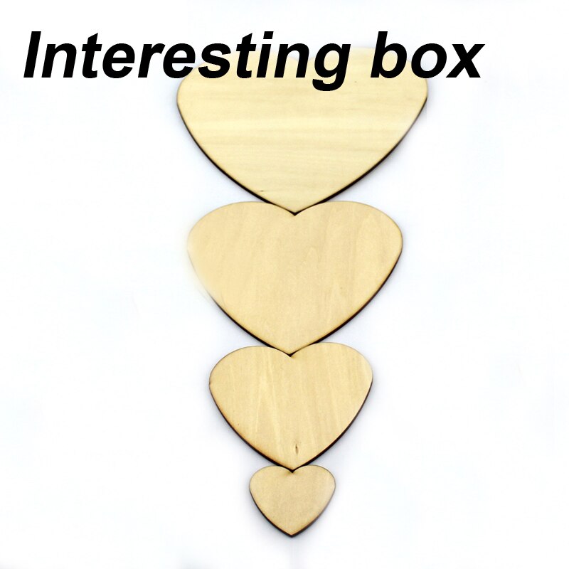 Heart-shaped wooden board DIY assembled heart-shaped pattern handmade puzzle decoration model peach heart board diy