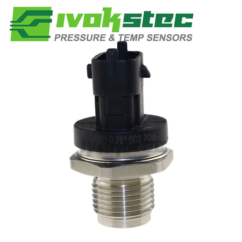 ¡Lo más ! Sensor de presión de combustible de 1800 Bar, , 0281002937 0281002706, 0281002903 para Cummins, Volvo, Iveco Man, Fiat, Renault