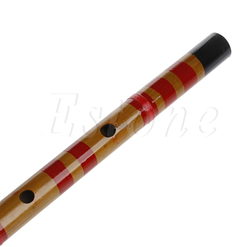 Clarinete de flauta de bambú largo tradicional, instrumento Musical para estudiantes, 7 agujeros en llave F J24