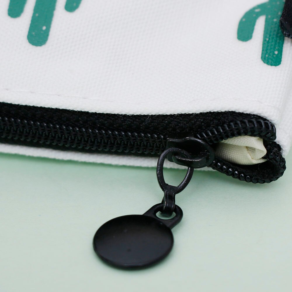 Cactus Pencil Case Canvas Plastics Kawaii Stationery Student Cute Pencil Box School Office Supplies