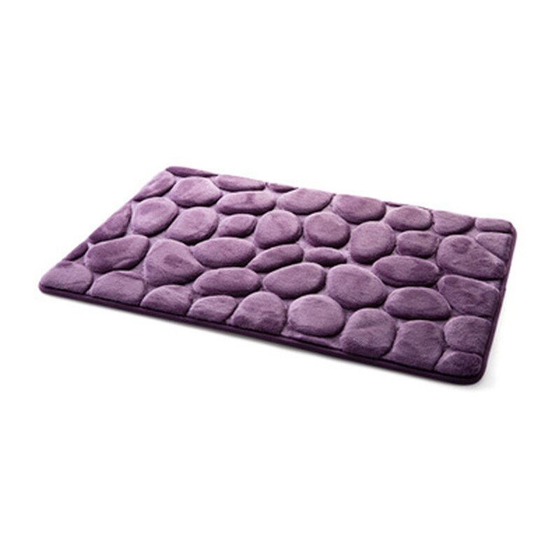 Badrumsmatta minne skum matta korall fleece mattor som halkfria sten flanell pad golv matta set madrass för badrum inredning: Svart