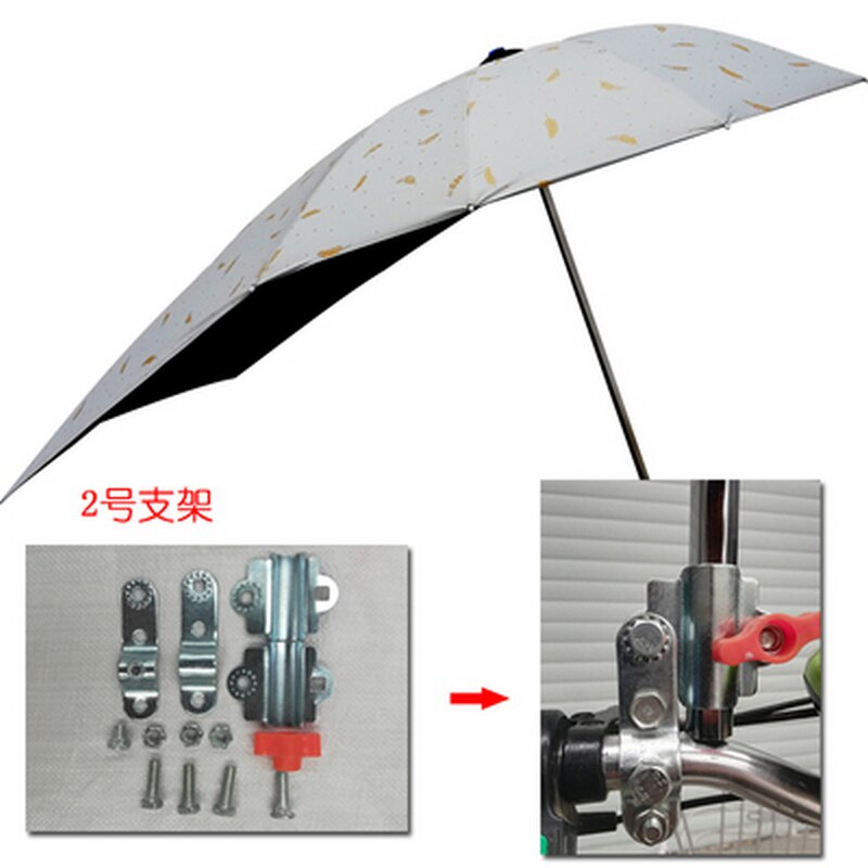 Parasol para coche eléctrico, sombrilla para motocicleta eléctrica, paraguas de lluvia, parabrisas transparente: white feather 2