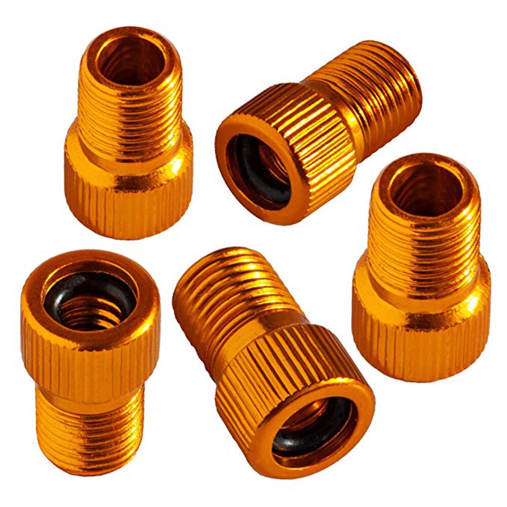 5PC Pump Bicycle Convert presta to schrader copper Bike air Valve Adaptor adapters wheels gas nozzle Tube Bicycle Tool #30: 3
