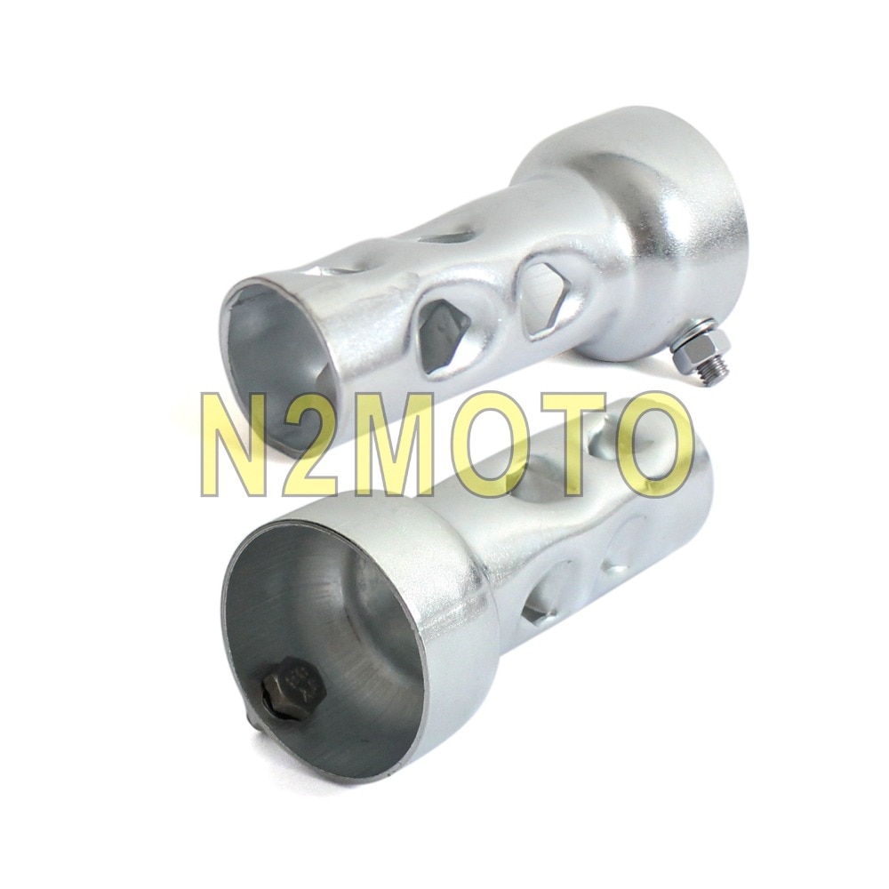 Reductor de ruido de escape Universal para motocicleta Harley, Chopper, café, Racer, Sportster, Touring, 47mm, 2 uds.