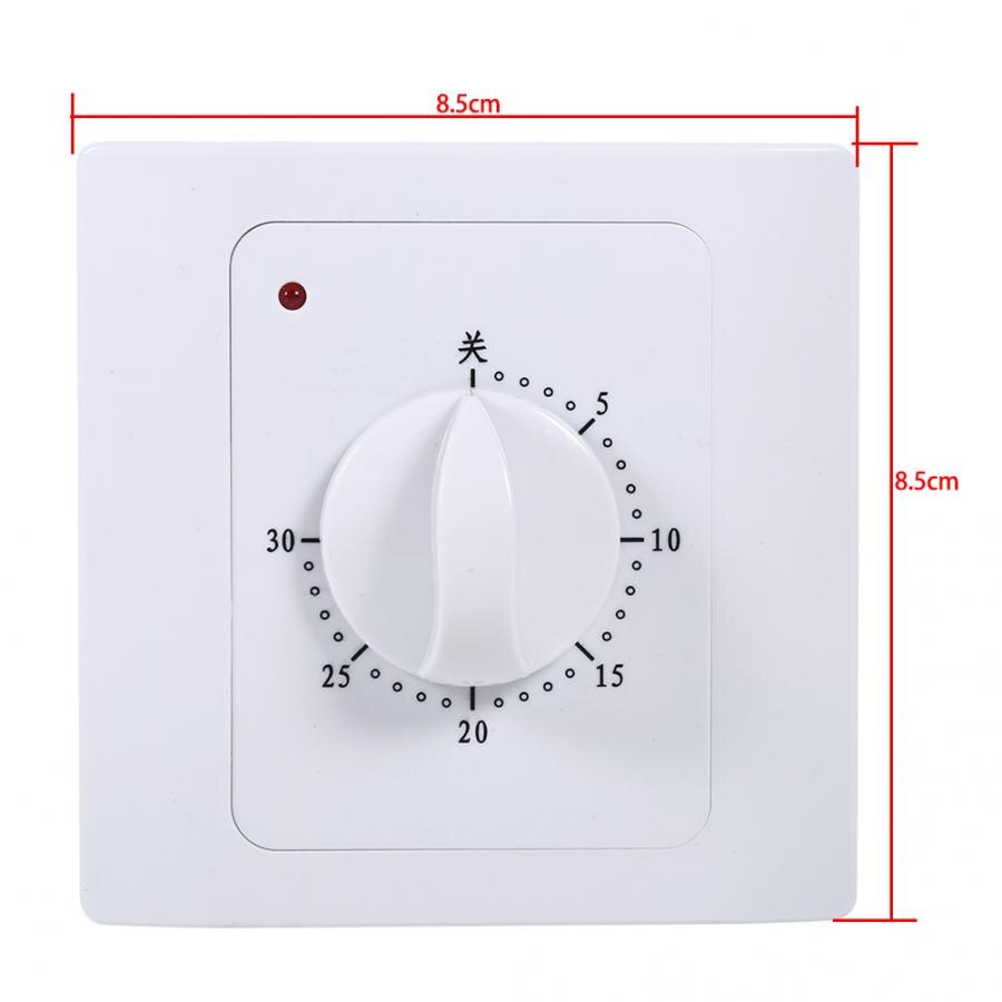 Ac 220V 10A 30 Min Countdown Timer Socket Elektrische Controle Timer Digitale Timer Schakelaar + 2 Stuks Schroeven