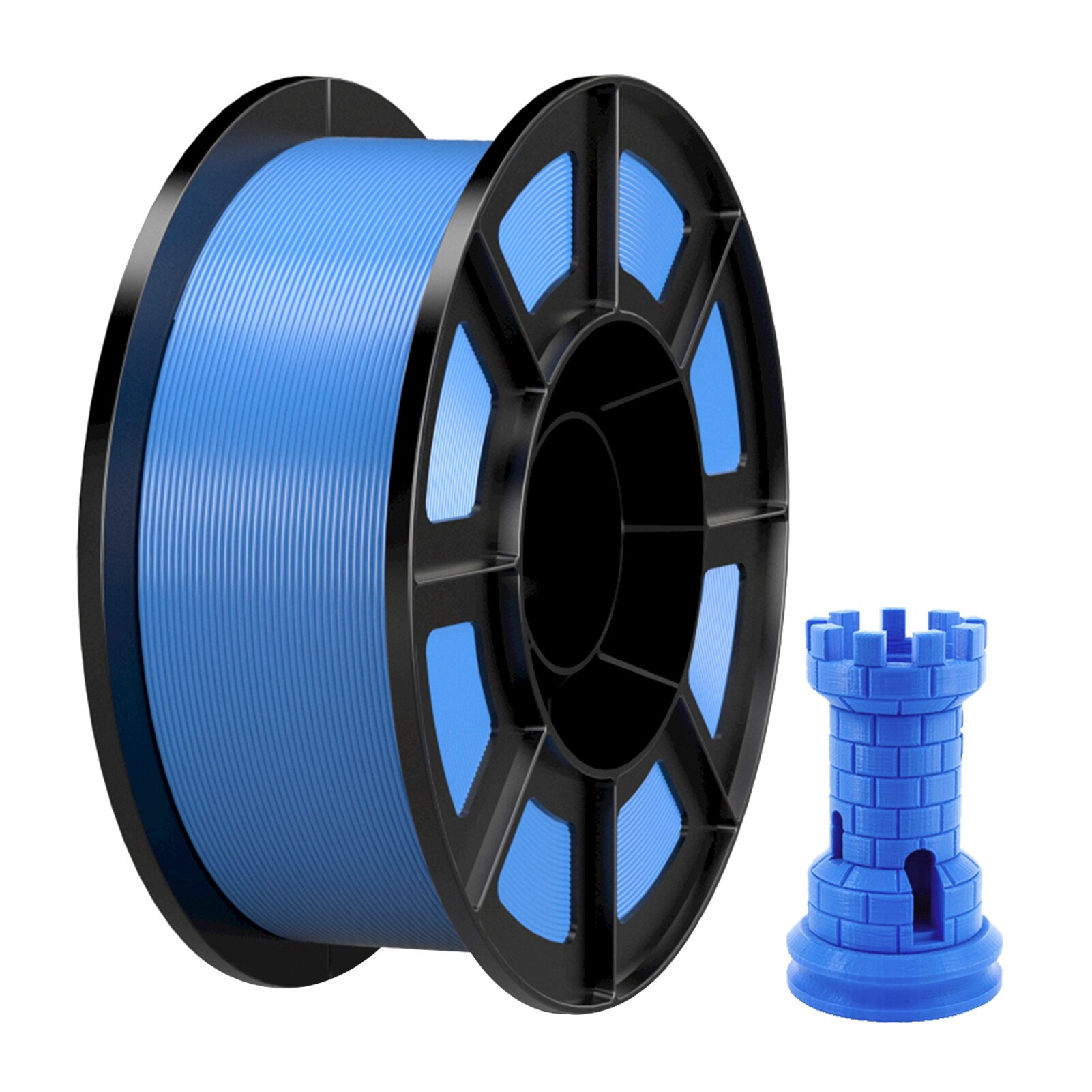 Filament pour impression 3D, consommable d&#39;imprimante en PLA, précision dimensionnelle +/-1.75mm, 0.02mm de diamètre, sous forme de bobine de 1kg: Bleu