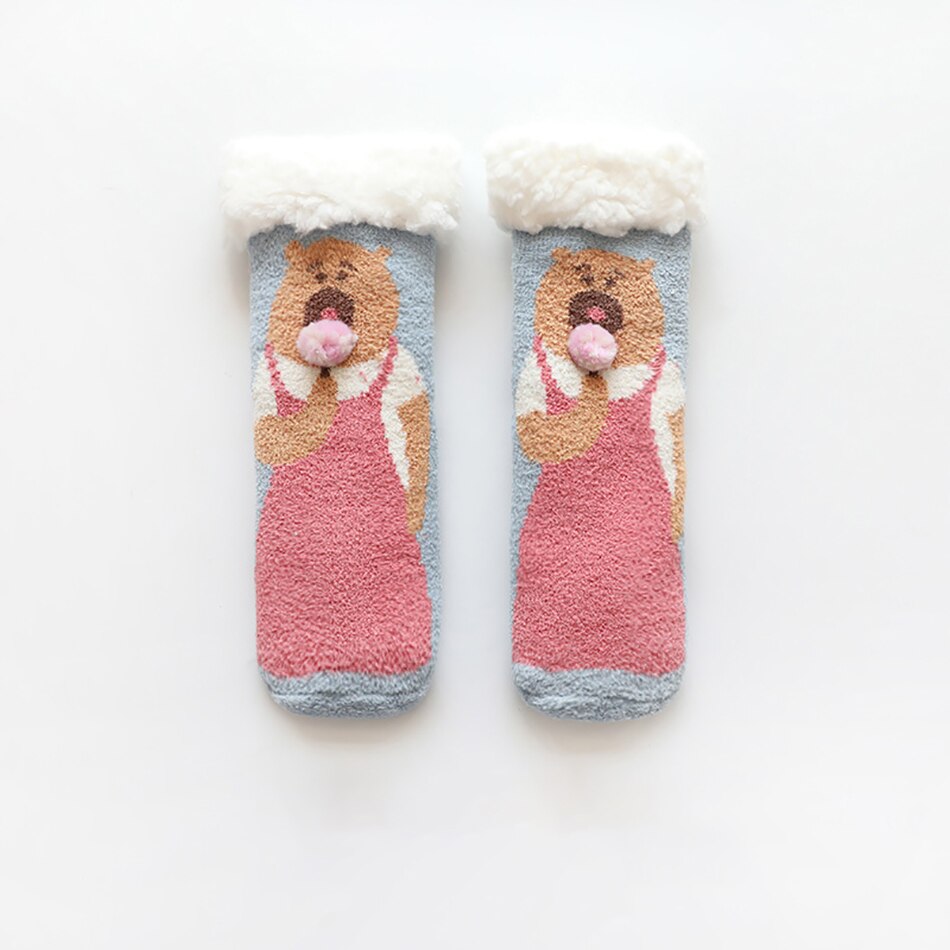 Christmas socks kids Cotton Winter Socks Baby Girls Boys Kids Socks Christmas Tree Snow Elk Children Christmas Socks: H