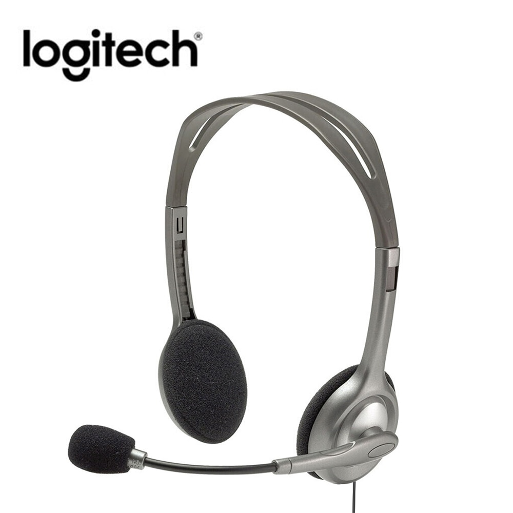Logitech H110/H111 casque stéréo avec Microphone 3.5mm casque filaire ordinateur périphérique accessoires