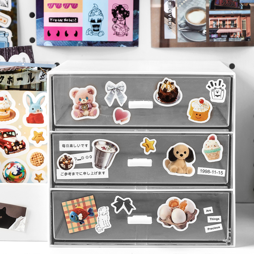 20 unids/pack etiqueta Vintage PET pegatina de paisaje DIY materiales decorativos para álbum de recortes arte Collage papelería pegatinas estéticas