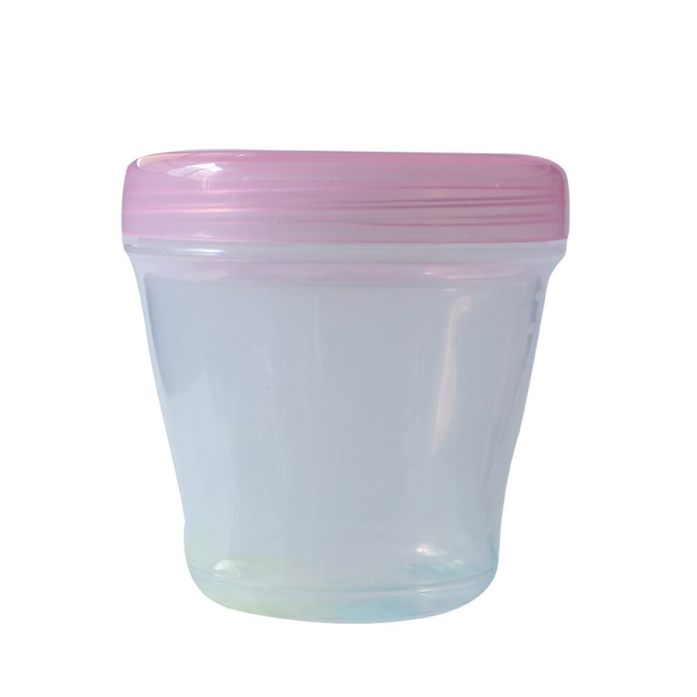 Portable Safe Formula Dispenser Baby Food Container Candy Fruit Food Storage Milk Powder Box Snack Cup Milk Breast Storage Cups: Pink