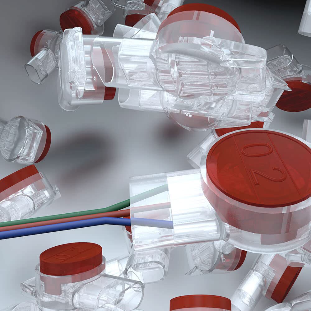 ZoeRax 100 Uds K1 K2 K3 conector de empalme de Cable RJ45 RJ11 cableado Cable de teléfono Ethernet Cable de red UY2 Terminal de Cable