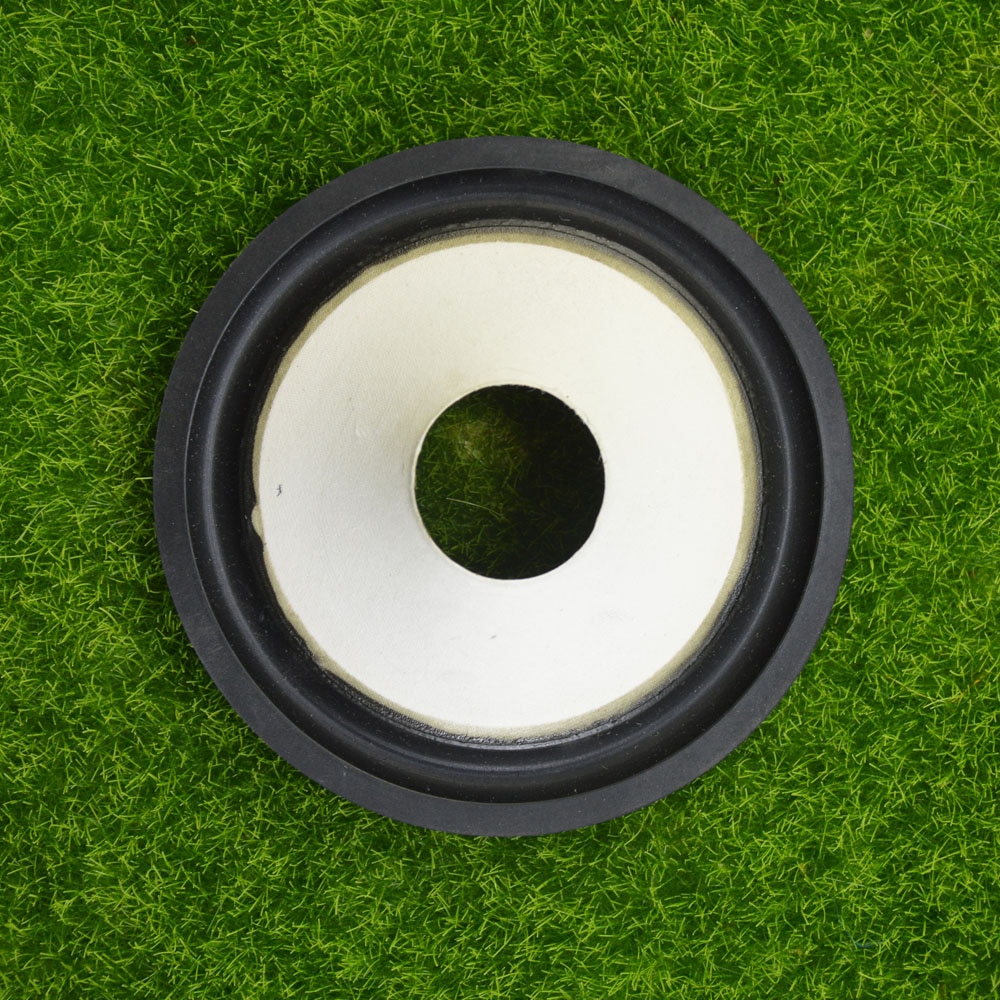 4 inch Loudspeaker Woofer Paper Cone ( 100mm*90mm*75mm*25.5mm) 23mm Height With Rubber Edge White Speaker Paper Cone